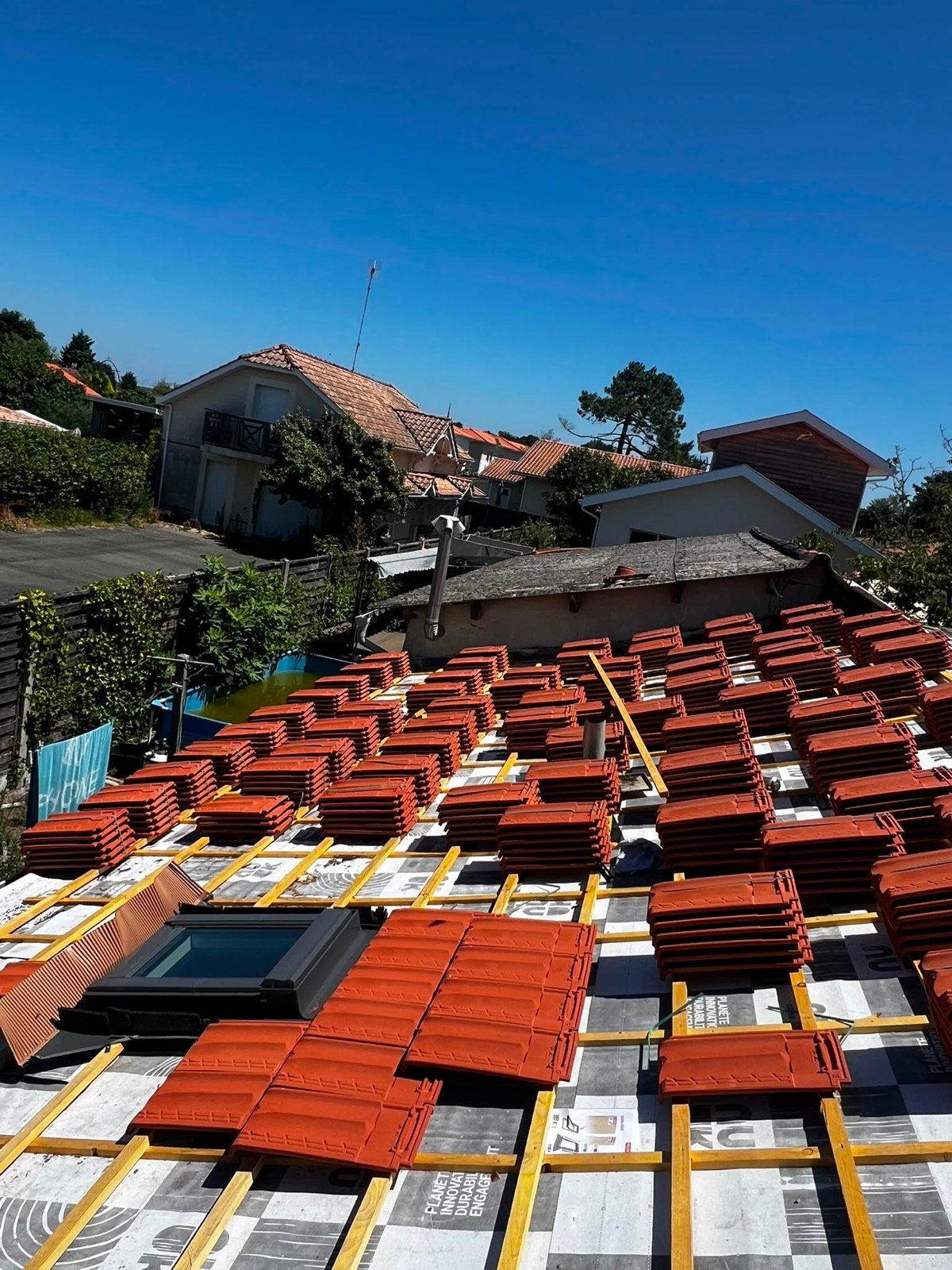 Rénovation toiture & pose de Velux